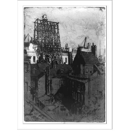 Historic Print, Public buildings, Phila., 18" x 24"