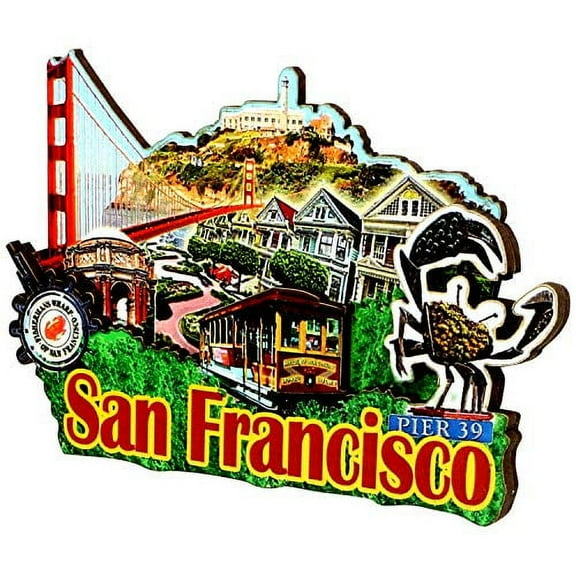 3D San Francisco Magnet