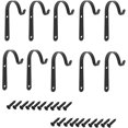 thumbnail image 1 of Soporte de gancho de lámpara de pared decorativa de hierro negro vintage de metal 10 piezas (yu-1) ZefeiWu 9024735272960, 1 of 1
