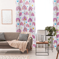 thumbnail image 2 of Btargot Purple Rainbow Blackout Curtains 52x84 Grommet Thermal Insulated Kids Curtains for Girls Bedroom, 2 of 10