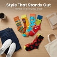 thumbnail image 3 of James Fiallo Mens 12-Pairs Funny Funky Crazy Novelty Colorful Patterned Dress Socks M207-12, 3 of 5