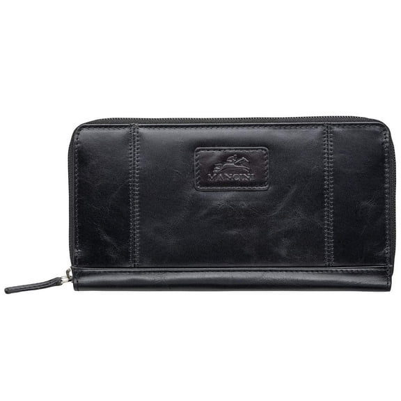 Mancini Leather Ladies Clutch Wallet
