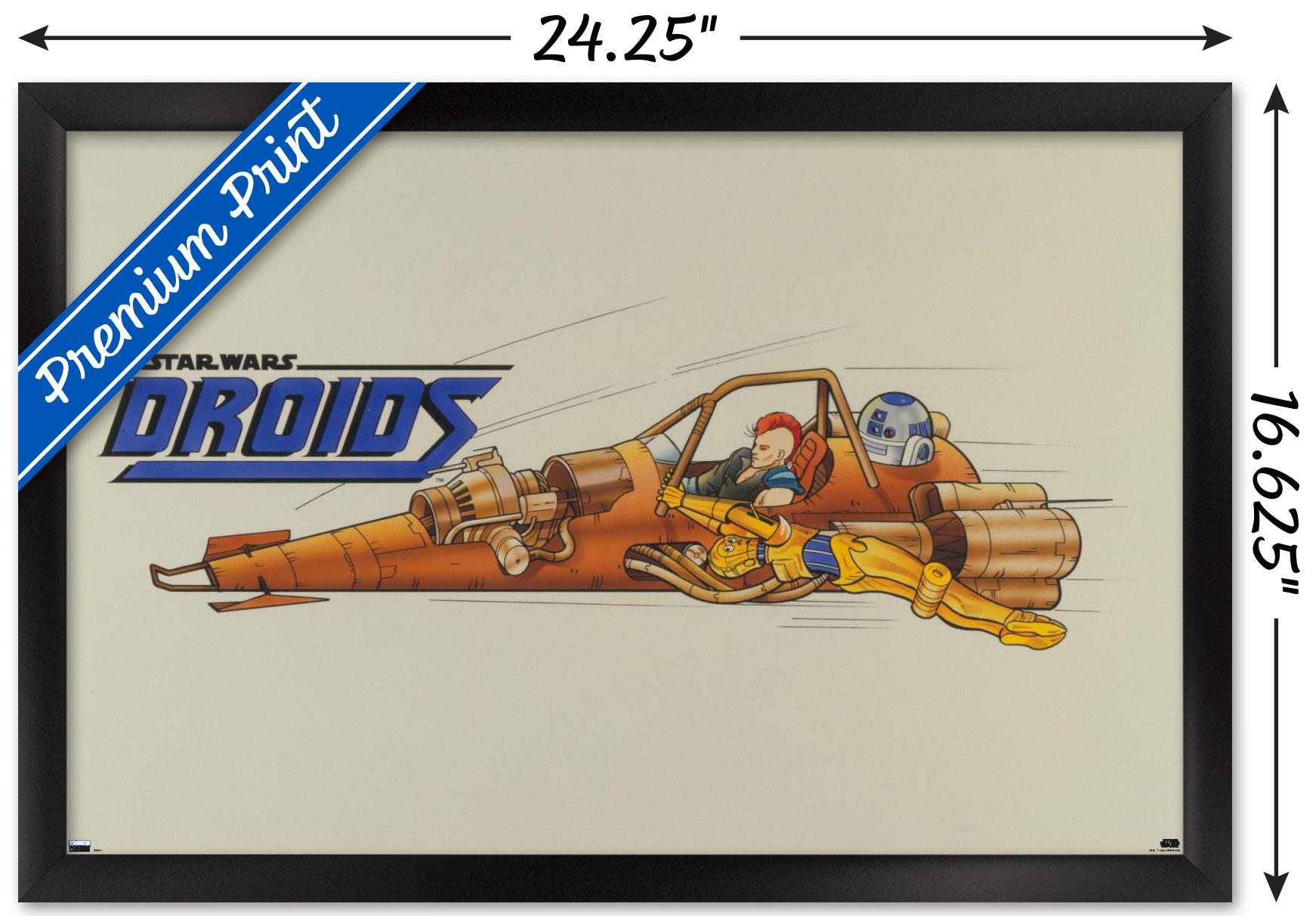 Star Wars: Droids - Speeder Wall Poster, 14.725" x 22.375", Framed