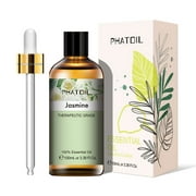 PHATOIL Jasmine Essential Oils for Diffusers Humidifier 100% Pure Aromatherapy Massage Bath Sleep Relaxation 100ml/3.38 fl.Oz