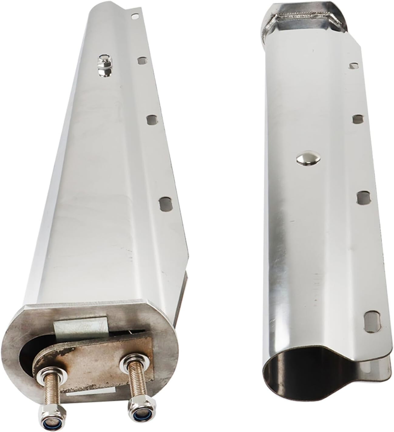 LABLT 30 Stainless Steel Straight Mud Flap Hanger 2 1/2 Bolt Tapered Replacement for Semi Truck