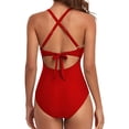 thumbnail image 3 of WOLLED Women's Swimwear One Piece Comfortable Strappy Swimsuit 1 Piece Swimwear Women String Bikini Set, 3 of 8