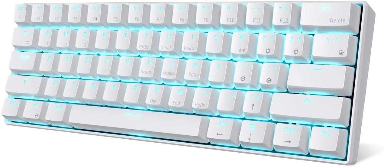 RK ROYAL KLUDGE RK61 Wireless 60% Mechanical Gaming Keyboard, Ultra-Compact  Bluetooth Keyboard with Tactile Brown Switch, Compatible for Multi-Device  