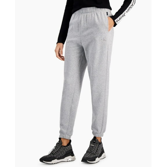 Calvin Klein Jeans High-Rise Jogger Pants, Gray , X-Large