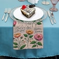 thumbnail image 4 of JRXY Floral Scripture Minimalist Flower Plant Floral Cloth Napkin Reusable Gift - Set of 4 PCS, 4 of 7
