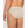 thumbnail image 6 of 100% Organic Cotton Mens Underwear Soft Eco-Friendly Comfort White Brown 2 Pack, 6 of 7
