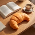 thumbnail image 4 of Giant Croissant Squishy Toy with Slow Rising Squeezable Design, Jumbo Size, Orange, for Relaxation, Simulated Toy, 4 of 6