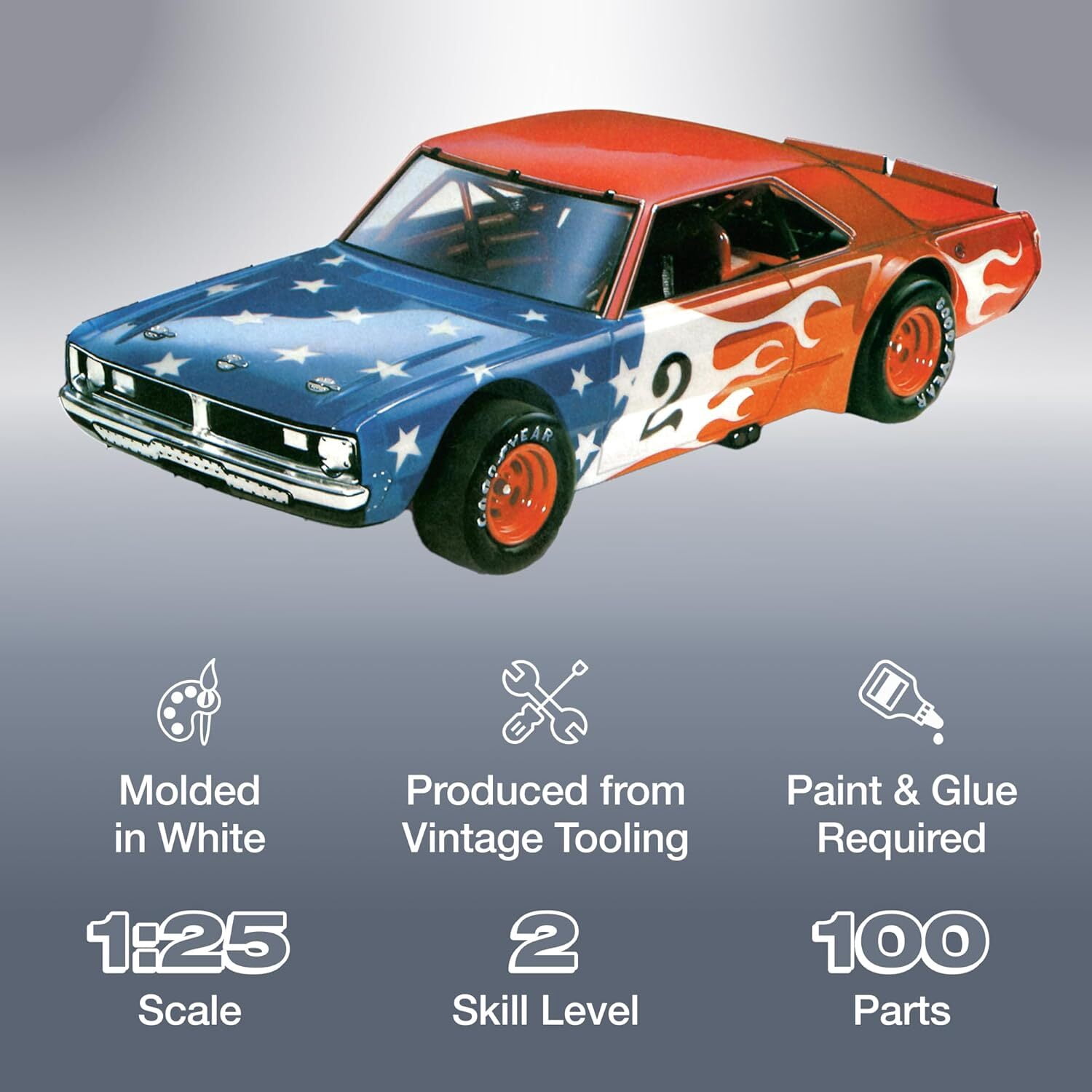 AMT Plymouth Valiant Scamp Kit Car 2T 1/25 Scale Model Kit