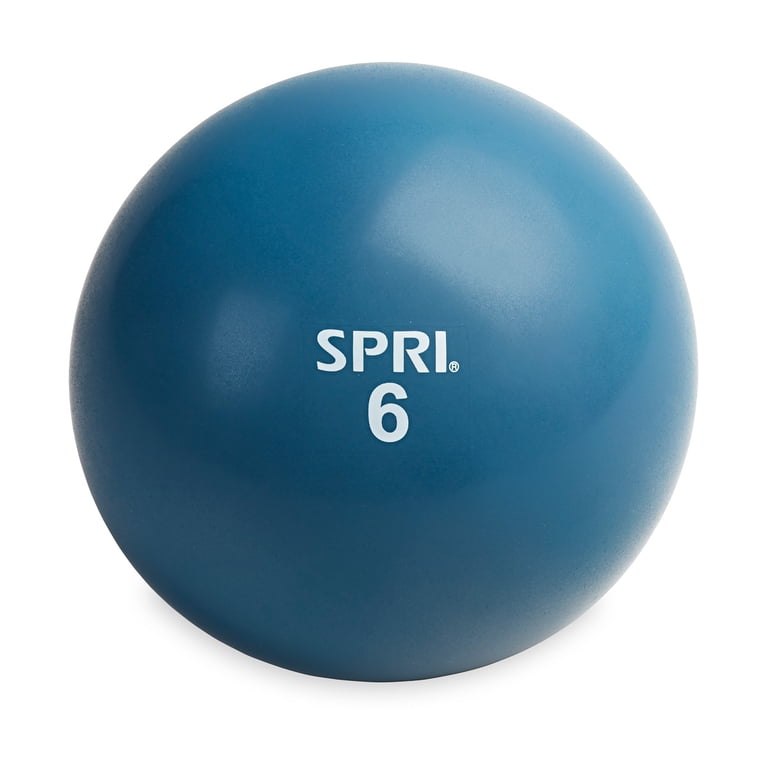 SPRI 6 LB Soft Toning Ball Hand Held Medicine Ball for Exercise SPRI 6 LB Soft Toning Ball Hand Held Medicine Ball for Exercise