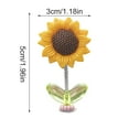 thumbnail image 2 of Sunflower Car Dashboard Ornament Cute Bobblehead Sunflower Decor for Car Interior Home or Office Desk Gift, 2 of 7