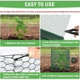 thumbnail image 6 of Plant Protector - 39.4Ft x16In Plant Protection from Animals,Heavy-Metal Duty Mesh Netting Garden Fence,Chicken Wire Cloche with Ground Stakes for Strawberry Blueberry Vegetable Fruit Tree Greenhouse, 6 of 11