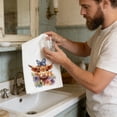 thumbnail image 6 of Gumesh Highland Cow Kitchen Towels 2-Pack – 25.9x17.7 Inch Super Absorbent Dish Cloths, Farmhouse Tea Towels for Drying Dishes, Hand Towels for Bathroom, 6 of 6