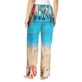 thumbnail image 3 of Xecao Boards and Beach Women's Straight Lounge Pajama Pants: The Epitome of Relaxed Sleepwear, 3 of 9