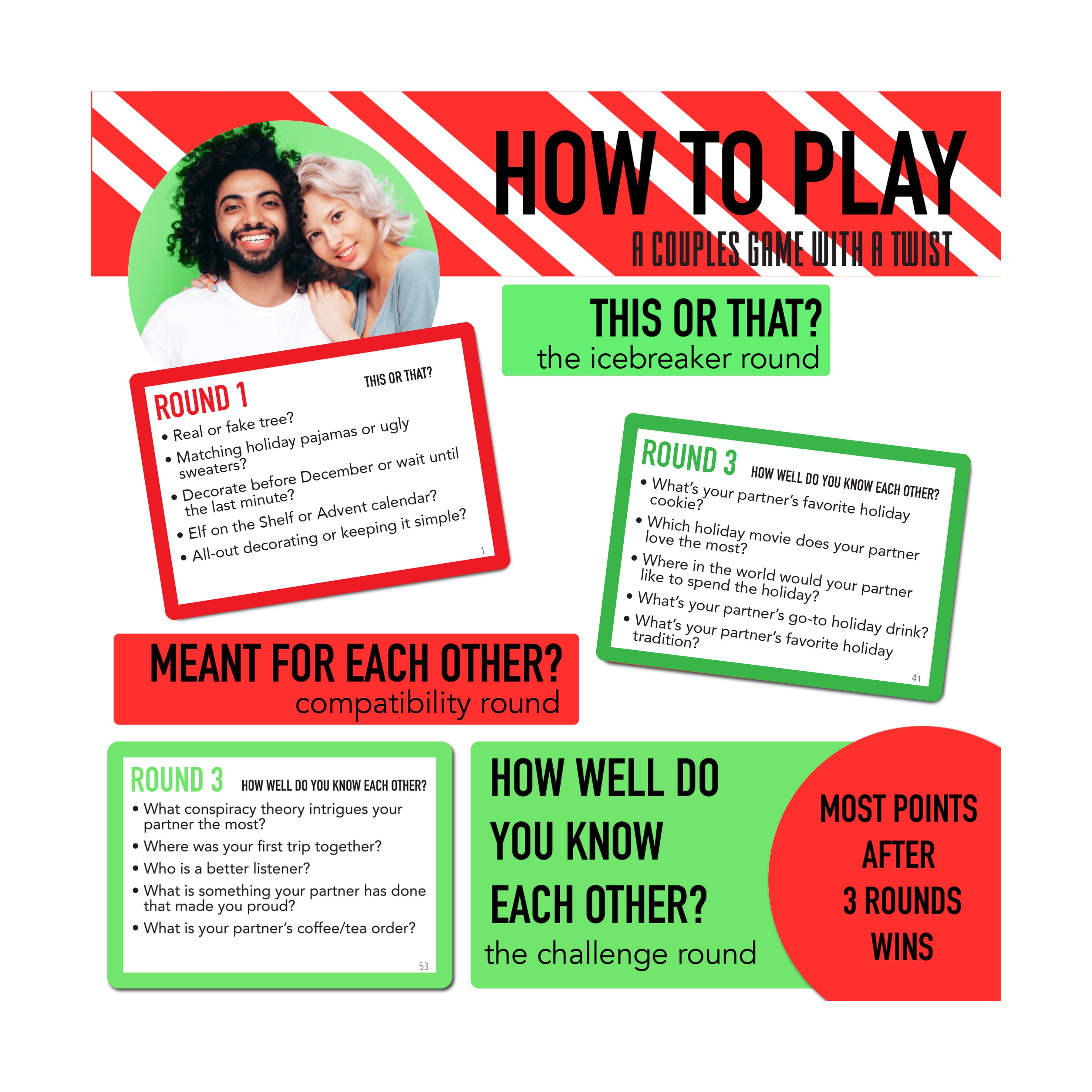 University Games The Ultimate Couples Quiz - Holiday Edition