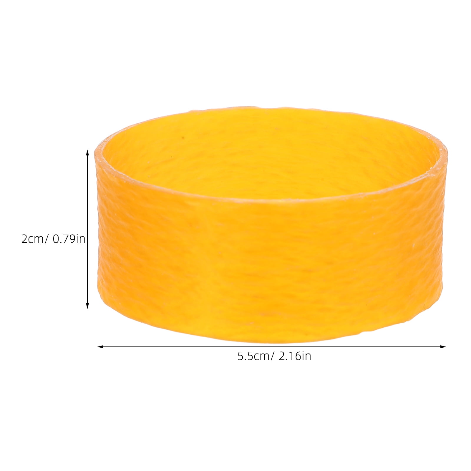 Zehuanyu Inflatable Rubber Band Boom for Office Work, Yellow Elastic Band, Size 5.50X5.50X2.00CM
