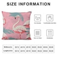 thumbnail image 5 of Throw Pillow Cover Seamless with Pink Flamingo Pattern Illustration Summer Beacn Home Decor Pillowcase Square Pillow Case Cushion Cover for Sofa Bed, 5 of 5