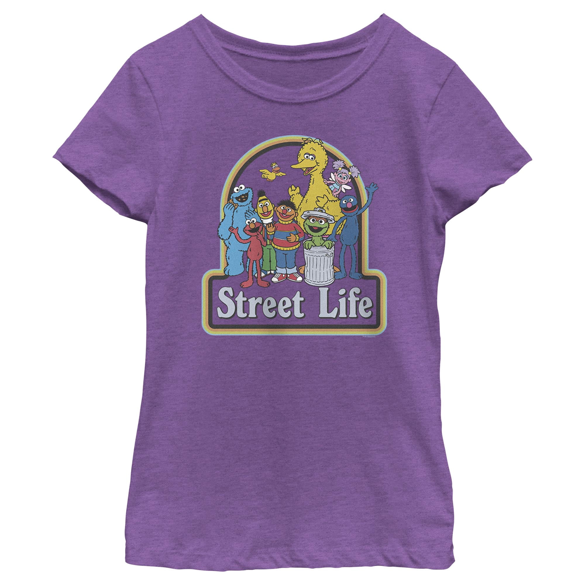 Girl's Sesame Street Friends for Life Group Graphic T-Shirt
