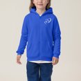 thumbnail image 4 of Posijego Zip up Hoodies for Girls Boys Valentines Day Sweatshirt Hooded Heart Printed Sweatshirts with Pockets, 4 of 8