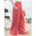 thumbnail image 3 of Women Linen Palazzo Pants, 3 of 8