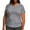 Gray, variant on Jalioing Plus Size T Shirt for Women Basic Short Sleeve Crew Neck Solid Color Tee Oversized Loose Summer Tops