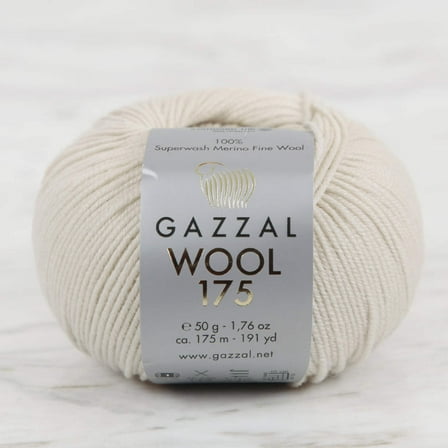 Gazzal Wool 175 50 Gr Yarn, Beige - 340
