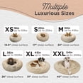 thumbnail image 4 of Best Friends by Sheri The Original Calming Donut Dog Bed – Washable Plush Pet Bed for Cats & Small Dogs up to 25 lbs, Shag Faux Fur, Taupe, Small (23" x 23"), 4 of 8