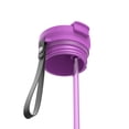 thumbnail image 5 of Contigo 24 oz DualSip Stainless Steel Leak-Proof Insulated Water Bottle with Straw or Sip Lid and Carry Strap, Purple/Champagne, 5 of 7