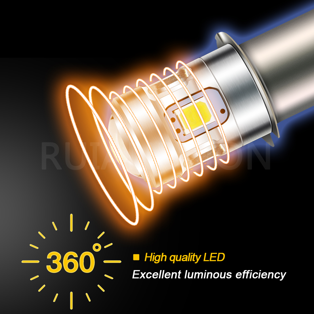GLGYCB P13.5S PR2 LED-Glühbirne Ersatz – 3W, 200 Lm, Für 2–4 C/D-Zellen Taschenlampen, 4 Stück, 6000K Kaltweiß