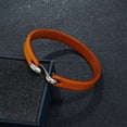 thumbnail image 4 of Pulsera de piel de vaca sencilla estilo punk retro para hombre, joyería de moda, pulsera de cuero punk rock que combina con todo, 4 of 5