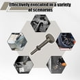 thumbnail image 4 of 3Pcs Air Hammer Bit 100 mm Alloy Steel Pneumatic Hammer Easy Install Round Shank Pneumatic Chisel Bit Tool Air Hammer Tool Kit Air Hammer Attachment for Automotive Repairing Industry-black-, 4 of 10