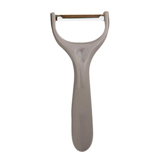 Cateissary Pelador de verduras de mano rebanador de frutas zanahoria pepino nabo pelador herramienta para cortar utensilios de cocina reutilizables Zester Cocina y Comedor Marrón claro Cateissary JJ16021-04