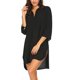 thumbnail image 1 of Askfv Mujer Cubren La Camisa Con Cuello En V Traje De Baño Playa Bikini Ropa De Playa Traje De Baño Vestido De Playa Askfv  NX489BK-M, 1 of 6