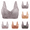 Beige, variant on Wire Free Front Closure Bras for Women Adjustable Wide Strap Sports Bra Bralette Uplift Support Push Up Comfort No Underwire Lingerie, Pink, 44