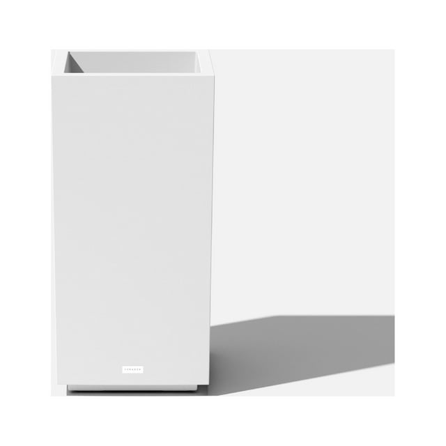 Veradek Block Series Jardinière Haute en Plastique à Piédestal - Blanc