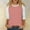 Pink, variant on LYEAA Fashion Tops for Women Trendy Plus Size Crew Neck 3/4 Sleeve T-shirt Color Block Tees Loose Soft Comfortable Blouse Dressy Casual Breathable Clothing L