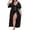 Z-Black270, variant on JIAYUE Women's Swimwear Cover-Ups Half Sleeve V Neck Hollow Lace Up Plus Size Pleated Solid Color Ankle Length Bathing Suit Cover Up Dresses