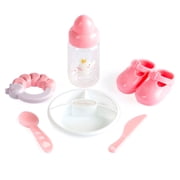 JC Toys Nonis Boutique 15 Realistic Pink Soft Body Baby Doll with Open/Close Eyes |10 Piece Gift Set with extra outfit & Accessories | Ages 2+