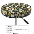thumbnail image 4 of Kdxio Bear Sunflower Print Stool Covers Round,Stretch Round Bar Stool Covers Washable Bar Stool Cushion Slipcover for 12-15 Inch Chair, 4 of 7