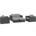 thumbnail image 4 of Modway Sojourn 5 Piece Outdoor Patio Sunbrella® Sectional Set, Multiple Colors, 4 of 5