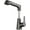 Gun gray, variant on Bathroom Faucet with Pull Out Sprayer,360° Rotaty Lift Brass Lavatory Single Handle Faucet,with 2 Modes Pull Down Sprayer,Bathroom Basin Faucet for Hot and Cold Water,White