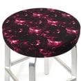 thumbnail image 3 of Lsque Vintage Psychedelic Pattern Round Bar chair cushion covers Velvet Fabric Premium Comfort Protects from Scratches and Stains for 14-17 Inch Chair-12 inch, 3 of 7