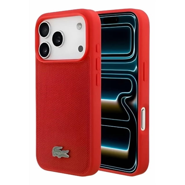 Funda Para iPhone 17 Pro Lacoste Magsafe Iconic Slim Origina Rojo Iconic Magsafe