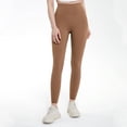 thumbnail image 1 of Pantalones de yoga de cintura alta color nude para mujer, pantalones ajustados de secado rápido sin costuras para correr y fitness, ropa deportiva para yoga y levantamiento de cadera, 1 of 6
