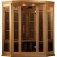 thumbnail image 2 of Maxxus 3-Person Corner Low EMF (Under 8MG) FAR Infrared Sauna (Canadian Red Cedar), 2 of 8
