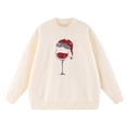 thumbnail image 4 of IROINNID Sweater for Christmas Women's Cute Funny Print Holiday Party Winter Warm Xmas Crewneck Sweater(Z02#Beige,M), 4 of 6