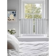 thumbnail image 3 of Vintage Stripes 2 Panel Kitchen Curtains for Small Windows, Retro Minimalist Lines Pattern Light Blue Bathroom Tier Curtain, Short Window Treatment for Bedroom/Living Room 55"x24", 3 of 6